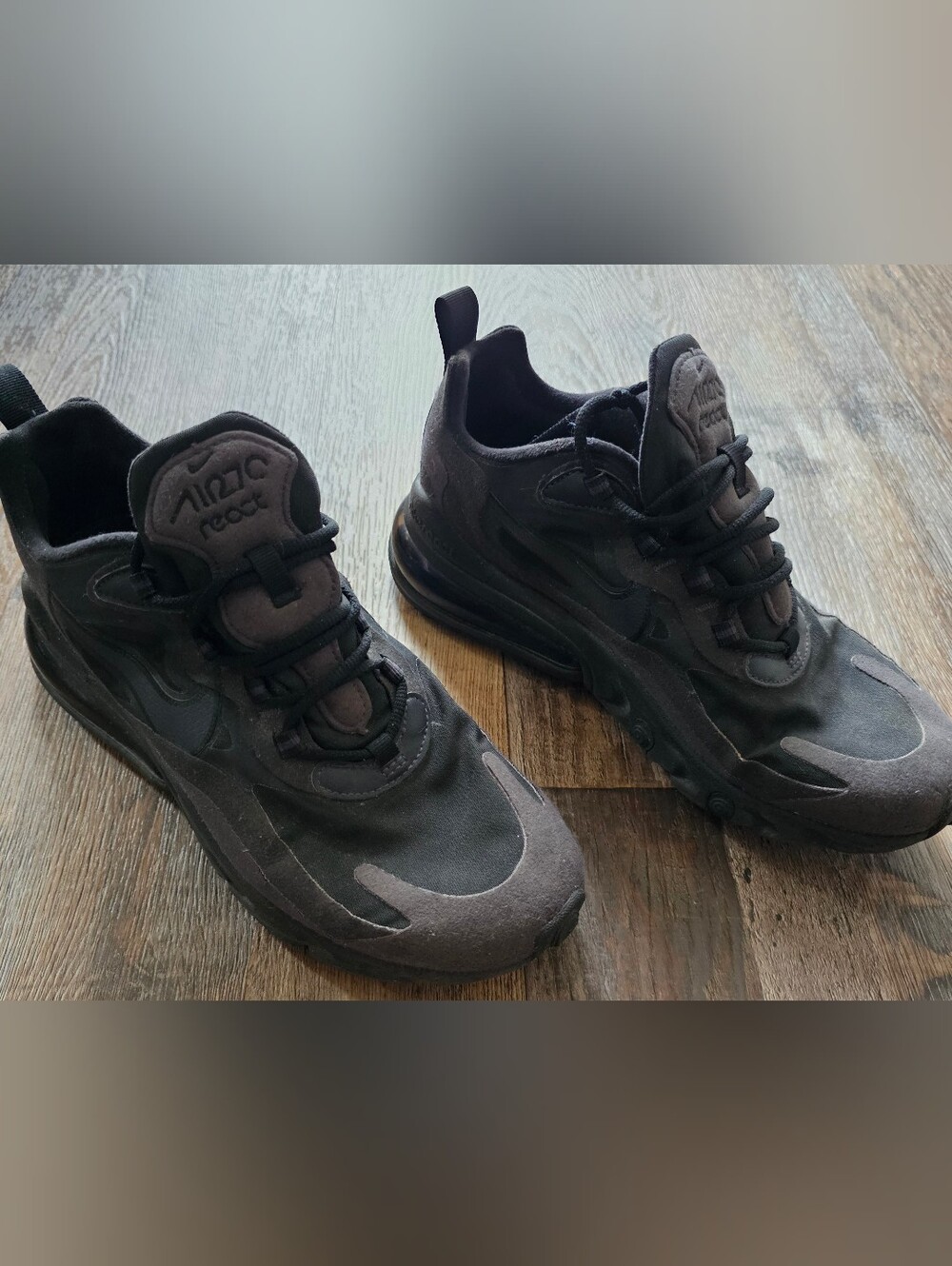 Nike Air Max 270 React Women's Black Athletic Sneakers